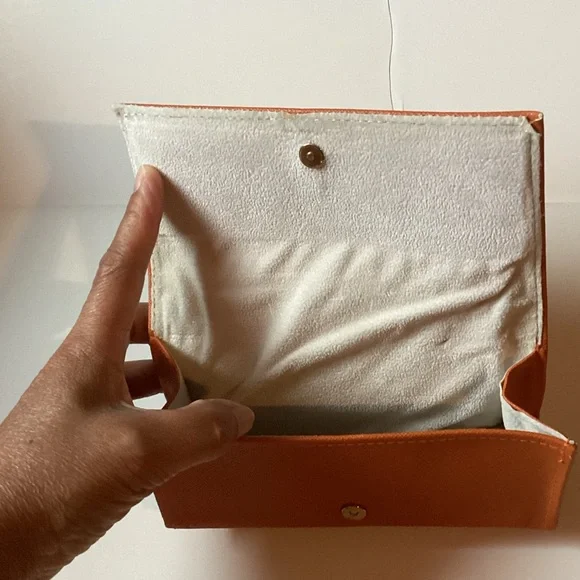 Tory Burch Orange Clutch - Picture 8 of 10